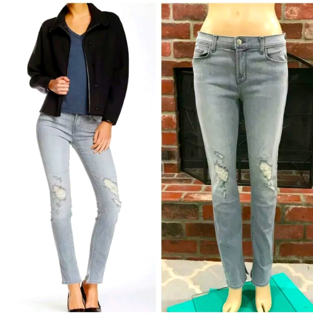 J Brand “Rail” Sweet Jeans, Light Wash Grey, Sz 29